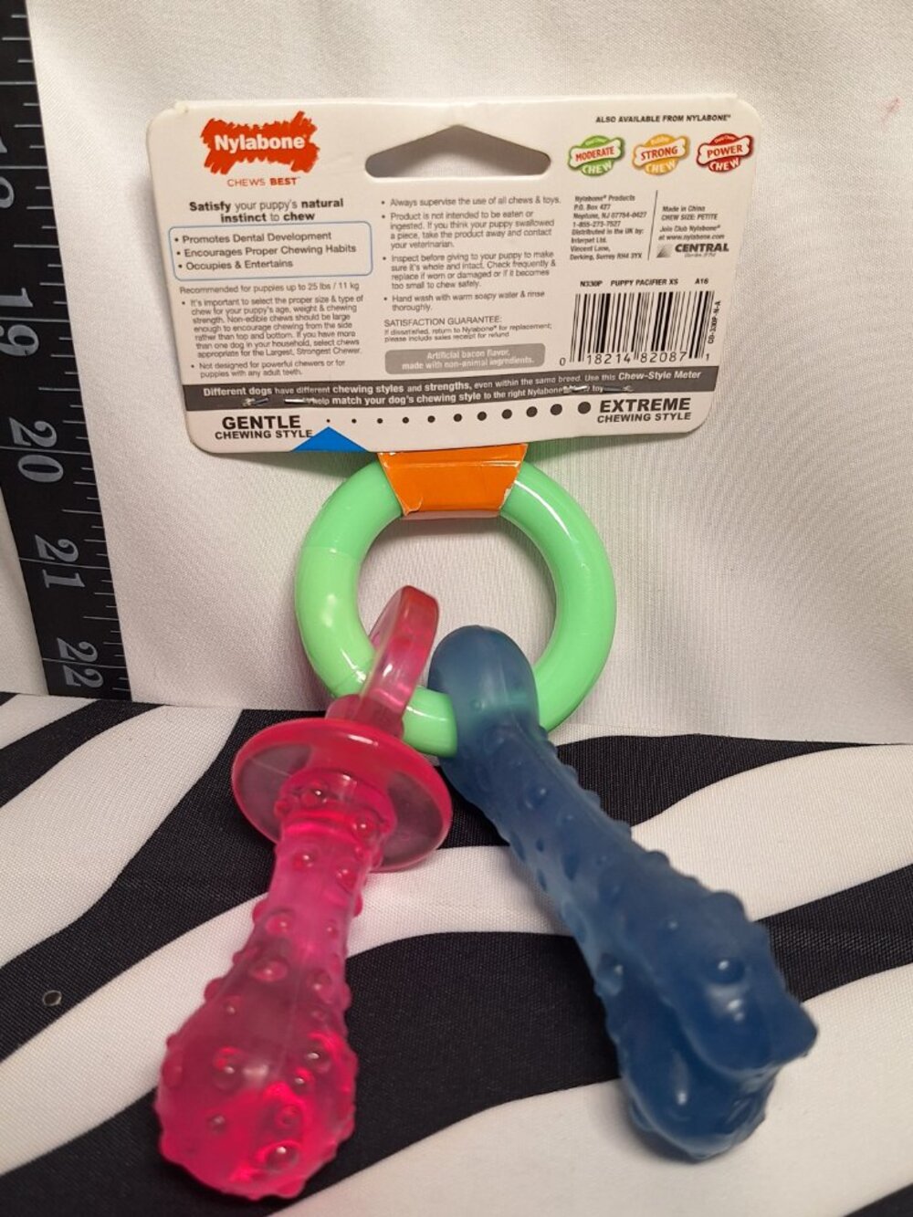 NWT Nylabone Dog Puppy & Power Chew Dog Toys -  2 Pack - Picture 3 of 5